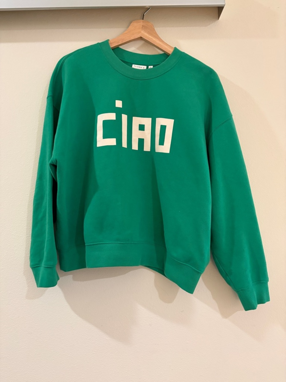 Green CIAO Graphic Crewneck Sweatshirt